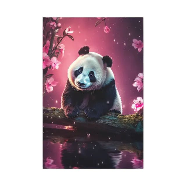 Cherry Blossom Panda