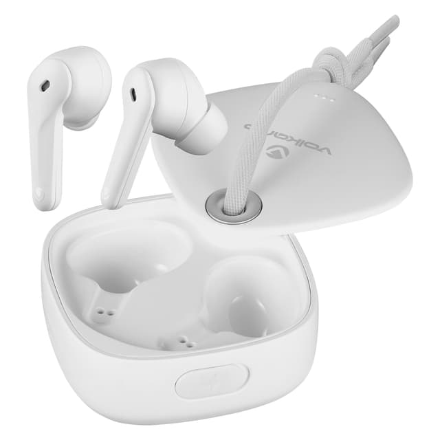 Volkano Ore Series True Wireless Earphones with Charging Case - White