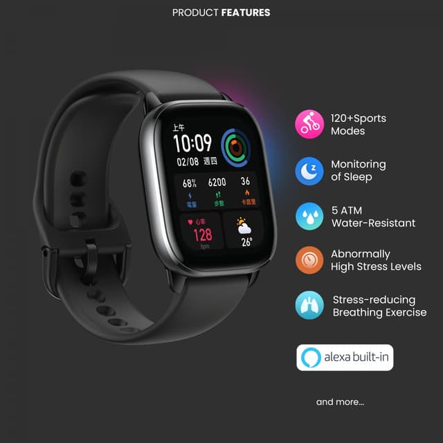 Amazfit GTS 4 mini Midnight Black