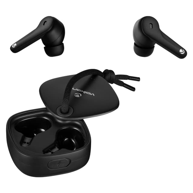 Volkano Ore Series True Wireless Earphones with Charging Case - Black