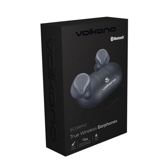 Volkano Scorpio Series True Wireless Earphones - Black
