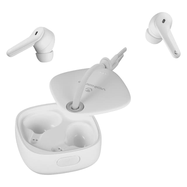 Volkano Ore Series True Wireless Earphones with Charging Case - White