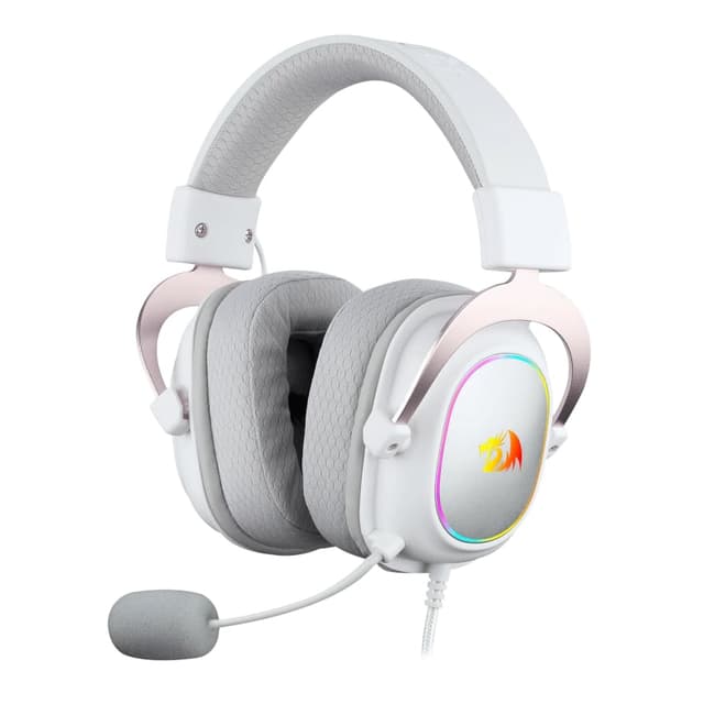 REDRAGON OVER-EAR ZEUS-X WIRED RGB HEADSET – WHITE