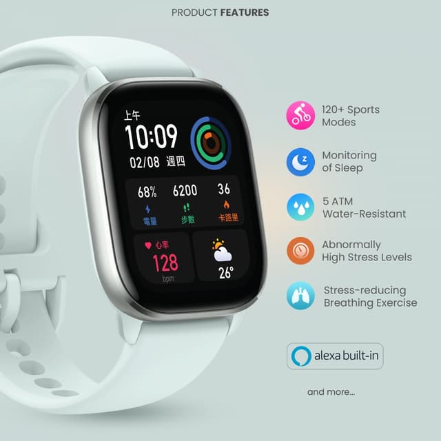 Amazfit GTS 4 mini Moonlight White